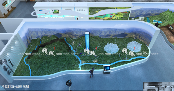 引漢濟(jì)渭展廳設(shè)計(jì)效果圖